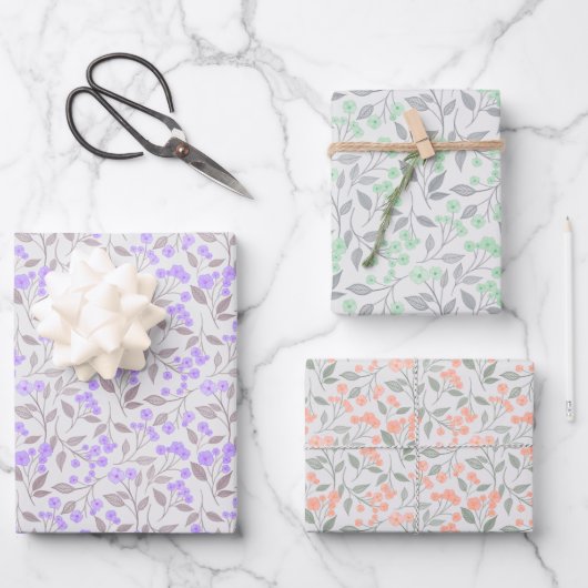 Papel de regalo floral inpakpapier vel (Voorkant)