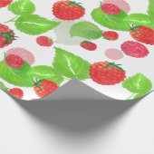 papel de regalo frambuesas a la acuarela cadeaupapier (Hoek)