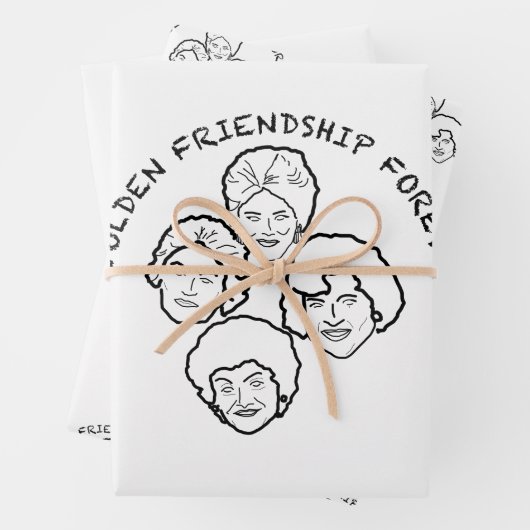 Papel de regalo Golden Friendship Inpakpapier Vel (In situ)