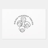 Papel de regalo Golden Friendship Inpakpapier Vel (Voorkant)