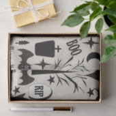 Papel de regalo Happy Halloween negro Tissuepapier (Geschenk)