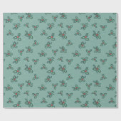 Papel de regalo navidad color turquesa cadeaupapier (Vlak)