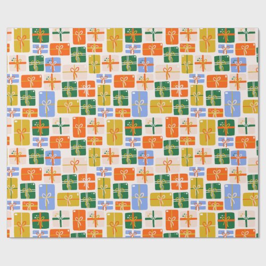 Papel de regalo navideño con estampado de regalito cadeaupapier (Vlak)
