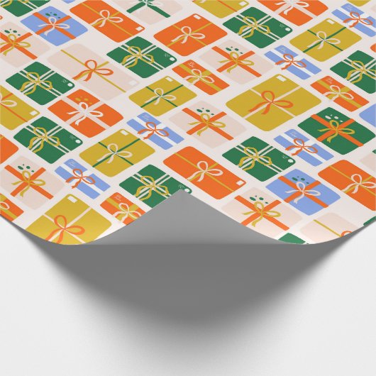 Papel de regalo navideño con estampado de regalito cadeaupapier (Hoek)