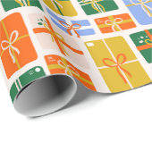 Papel de regalo navideño con estampado de regalito cadeaupapier (Rol Hoek)