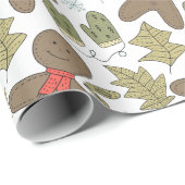 Papel de regalo navideño muñecos de gengibre cadeaupapier (Rol Hoek)