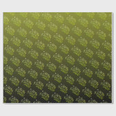 Papel de regalo negro para navidad con verde cadeaupapier (Vlak)