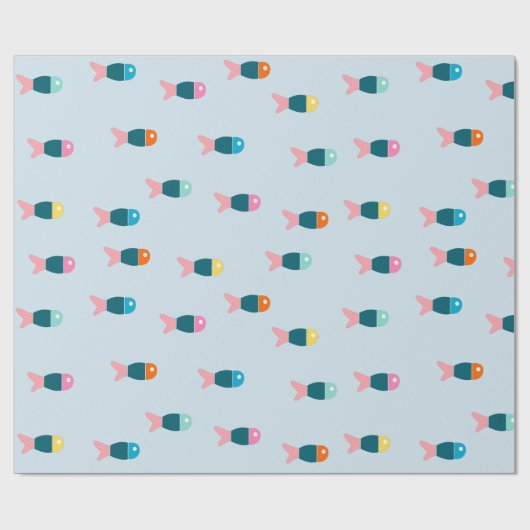 Papel de regalo peces cadeaupapier (Vlak)