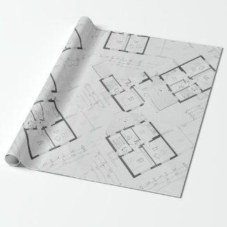 Papel de Regalo Plano de Arquitecto Cadeaupapier