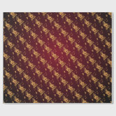Papel de regalo rojo para Halloween Cadeaupapier (Vlak)