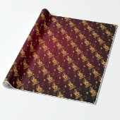 Papel de regalo rojo para Halloween Cadeaupapier (Uitgerold)