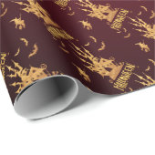 Papel de regalo rojo para Halloween Cadeaupapier (Rol Hoek)