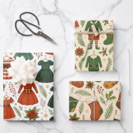 Papel de Regalo Ropa de Navidad Inpakpapier Vel