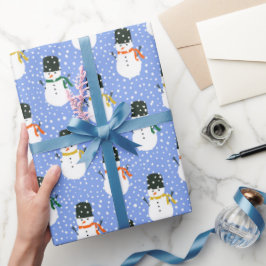 Papel de regalo snowmen cadeaupapier
