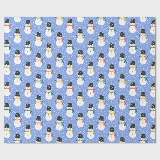 Papel de regalo snowmen cadeaupapier (Vlak)