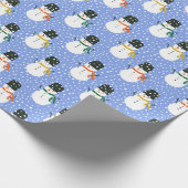 Papel de regalo snowmen cadeaupapier (Hoek)