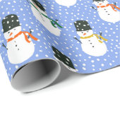 Papel de regalo snowmen cadeaupapier (Rol Hoek)