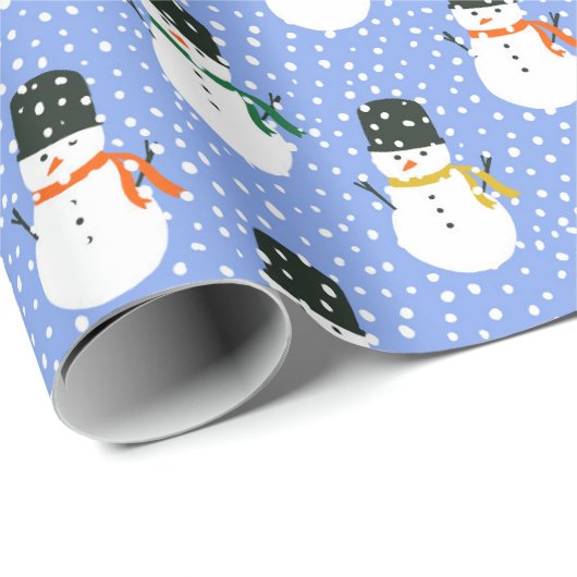 Papel de regalo snowmen cadeaupapier (Rol Hoek)