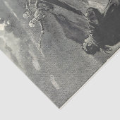 Papel De Seda 2 esqueletos en sus ataúdes Tissuepapier (Detail)