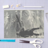 Papel De Seda 2 esqueletos en sus ataúdes Tissuepapier (Craft)