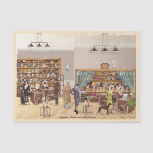 Papel De Seda Autumn - Winter Fashion, 1934 Tissuepapier (Voorkant)