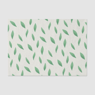 Papel de seda con diseño de hojas verdes tissuepapier