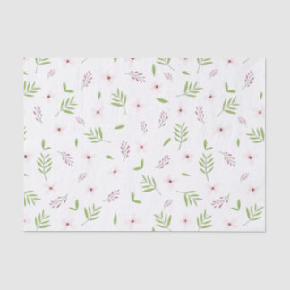Papel de seda Flores y hojas de primavera Tissuepapier