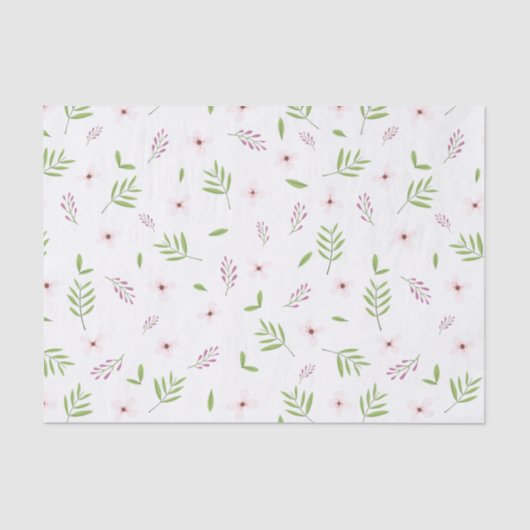 Papel de seda Flores y hojas de primavera Tissuepapier (Voorkant)