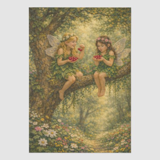 Papel de seda Hadas para decopauge, regalos Tissuepapier (Voorkant)