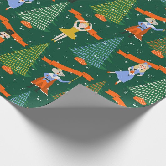 Papel navideño nutcracker cadeaupapier (Hoek)