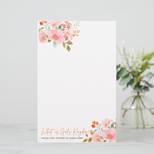 Papel para hacer carta para la campaña jw 2023 briefpapier (Staand voorkant)