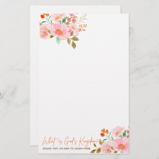 Papel para hacer carta para la campaña jw 2023 briefpapier (Voorkant / Achterkant)