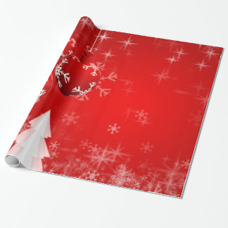 Papel para navidad red white  Merry Christmas Cadeaupapier