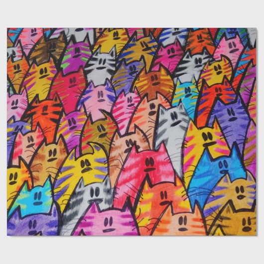 Papel para regalo gatos 05 cadeaupapier (Vlak)