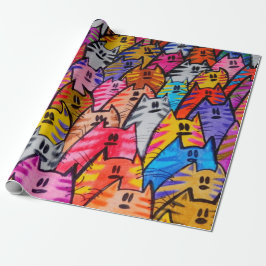 Papel para regalo gatos 05 cadeaupapier