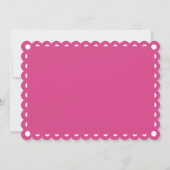 Papel picado-achtige liefde voor roze festa bruilo kaart (Achterkant)