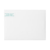 Papel Picado Aqua | Verpakkingslabel retouradres (Voorkant)