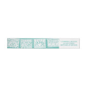 Papel Picado Aqua | Verpakkingslabel retouradres (Individueel)