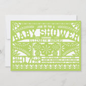 Papel Picado Baby shower Uitnodiging (Voorkant)