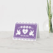 Papel Picado bedankje Bedankkaart (Voorkant)