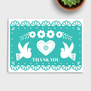 Papel Picado bedankje Bedankkaart
