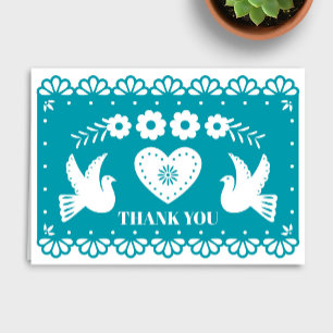 Papel Picado bedankje Bedankkaart