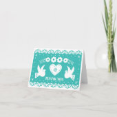 Papel Picado bedankje Bedankkaart (Voorkant)