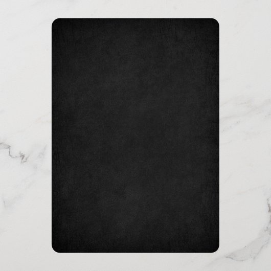 Papel Picado Black Wedding Folie Uitnodiging (Achterkant)