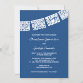 Papel Picado Blue | Uitnodiging tot weddenschappen (Voorkant)