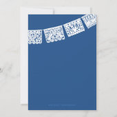 Papel Picado Blue | Uitnodiging tot weddenschappen (Achterkant)
