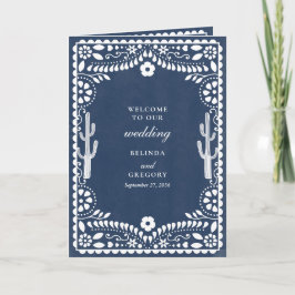 Papel Picado Boda Mexicaans Huwelijksvolgorde Programma