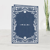 Papel Picado Boda Mexicaans Huwelijksvolgorde Programma (Achterkant)