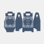 Papel Picado Boda Mexican Rustic Blue Wedding Bedankdoosjes (Uitgevouwen)