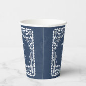 Papel Picado Boda Mexican Rustic Blue Wedding Papieren Bekers (Rechts)